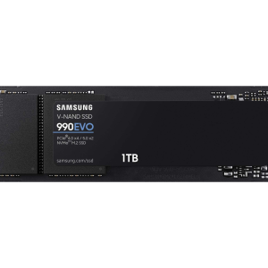 SAMSUNG SSD 990 EVO 2TB, PCIe 5.0 M.2 2280, Seq. Read Speeds Up-to 5,000MB/s (MZ-V9E2T0B/AM) - 1TB