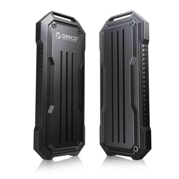 ORICO M.2 NVME SSD Enclosure 10Gbps with Lanyard M.2 NVMe/SATA Dual Protocol Enclosure PCIe NVMe Adapter 4TB PCIe/NGFF B&M Key Case Shockproof & Drop-proof for Outdoor Travel (OXS)