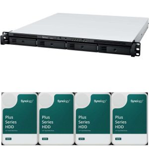 Synology RS822+ AMD Ryzen V1500B 4-Bay NAS 2GB RAM 16TB (4 x 4TB) of Synology Plus NAS Drives Fully Assembled and Tested By CustomTechSales - 2GB,16TB (4 x 4TB)