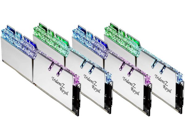 G.SKILL Trident Z Royal Series 32GB (2 x 16GB) DDR4 3200 (PC4 25600) - 64GB (4 x 16GB),DDR4 3000 (PC4 24000),16,Silver