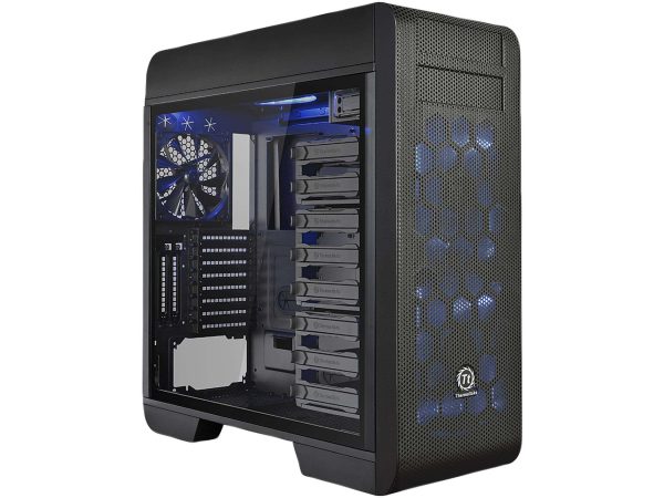 Thermaltake V100 Perforated ATX Mid-Tower Chassis with One Pre-installed 120mm Fan and a Perforated Side Panel - V71 (Black)