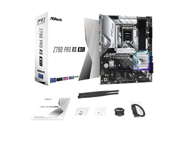 ASRock Z790 PG SONIC Intel LGA1700 (14th,13th,12th Gen) ATX Motherboard, 4 slots DDR5, PCIE 5.0 x16, 5 M.2 slots, 2.5Gb Lan, 7.1 Nahimic Audio, Front USB3.2 Gen2X2 Type_C, 14+1+1 Power Phase - Z790 PRO RS WiFi