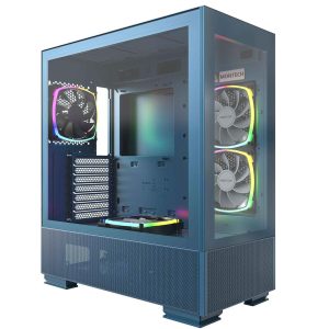 Montech Sky Two GX, E-ATX Mid Tower Chassis White - Sky Two (Blue)