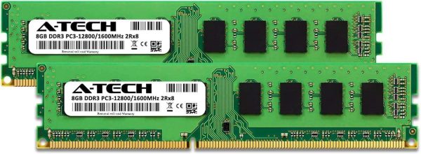 A-Tech 16GB Kit (2x8GB) RAM for Dell OptiPlex 9020, 9010, 7020, 7010, 3020, 3010, XE2 (USFF/SFF/MT/DT) | DDR3 1600 MHz DIMM PC3-12800 UDIMM Memory Upgrade