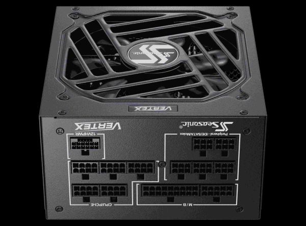 Seasonic VERTEX GX-1000, 1000W 80+ Gold,  ATX 3.0 / PCIe 5.0 Compliant, Full Modular, Fan Control in Fanless, Silent, and Cooling Mode, 12 Years Warranty