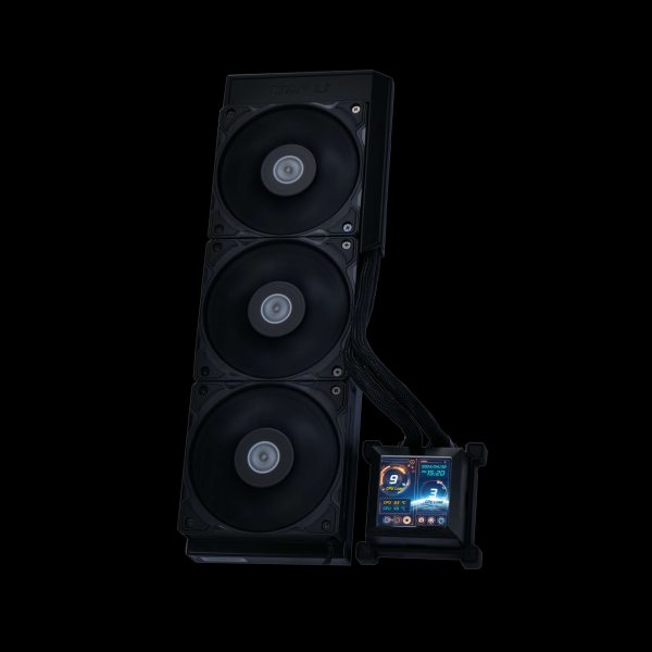 Lian Li Hydroshift 360 AIO - Pre-installed 3 x TL Fans - Side-Mounted Coolant Pathway - 2.88” LCD Screen - 480 × 480 Resolution - Captured Screenshots or Recorded Videos Shift AIO - Black (HSLCD36TW) - Black,LIAN LI Silent Fans