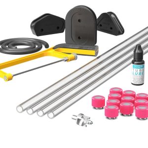 PrimoChill (Complete Kit) 4x 14mm Acrylic/PMMA Tubes, 12x Metrix SX Fitting, Bending Jig/Kit, Cutter and Finishing Bit - UV Pink