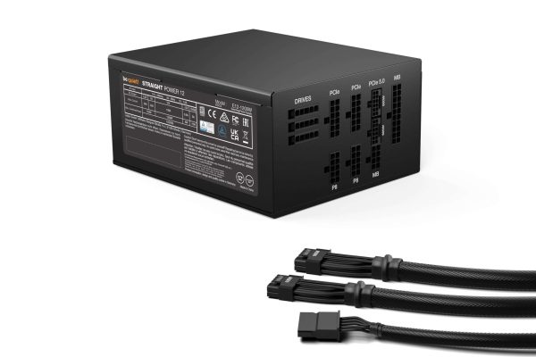 be quiet! Straight Power 12 1200W ATX 3.0 Power Supply | 80+ Platinum Efficiency | PCIe 5.0 | Japanese 105°C Capacitors | Fully Modular PSU | 12v Rail System | 10 Year Warranty | BN517