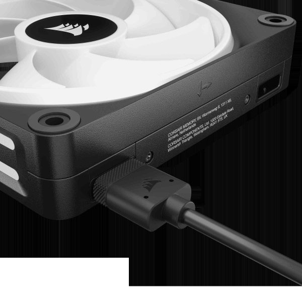CORSAIR QX RGB Series, iCUE LINK QX120 RGB, 120mm Magnetic Dome RGB Fan, Starter Kit