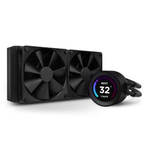 NZXT Kraken Elite 360mm - RL-KN36E-B1 – AIO CPU Liquid Cooler - Customizable LCD Display - 3 x F120P Static Pressure Fan Radiator Fans LGA 1700 / AM5 Compatible - 2 Fan Slots (120 mm)