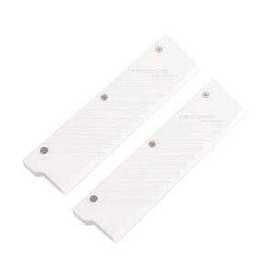 Computer Memory Cooler Aluminum Alloy PC RAM Heat Sink DDR5 Memory Vest - 2 Pcs - White