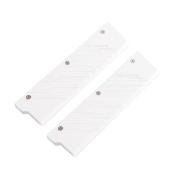 Computer Memory Cooler Aluminum Alloy PC RAM Heat Sink DDR5 Memory Vest - 2 Pcs - White