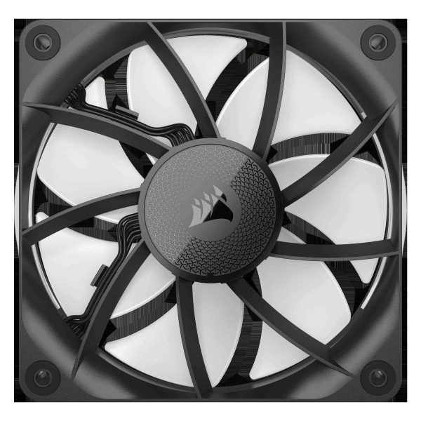 CORSAIR iCUE Link RX120 RGB 120mm PWM Fans with iCUE Link System Hub - Magnetic Dome Bearing - Triple Pack - Black
