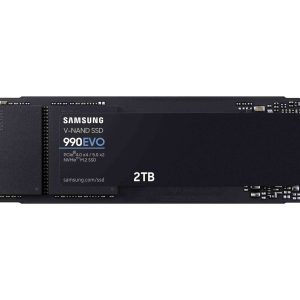 SAMSUNG SSD 990 EVO 2TB, PCIe 5.0 M.2 2280, Seq. Read Speeds Up-to 5,000MB/s (MZ-V9E2T0B/AM)