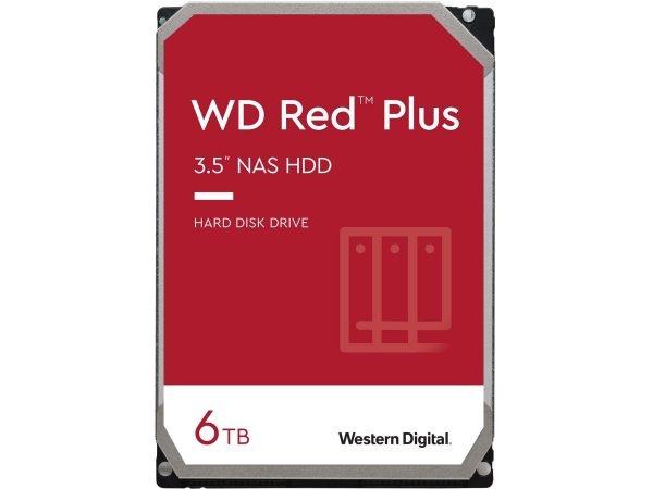 WD Red Plus 4TB 5400 RPM 3.5" - 6TB 64MB Cache