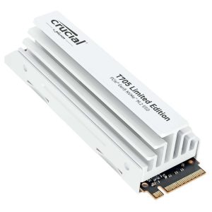 Crucial T705 4TB PCIe Gen5 NVMe M.2 SSD - Up to 14,100 MB/s - Game Ready - Internal Solid State Drive (PC) - +1mo Adobe CC - CT4000T705SSD3 - 2TB White