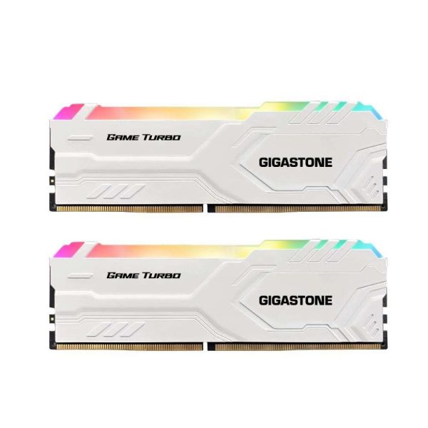 DDR4 RAM GIGASTONE Black Game PRO Desktop RAM 32GB (2x16GB) DDR4 RAM 32GB DDR4-3200MHz PC4-25600 CL16 1.35V 288 Pin Unbuffered Non ECC UDIMM for PC Gaming Desktop Memory (Desktop ONLY) - 16GB (2 x 8GB),White,RGB,Game TURBO