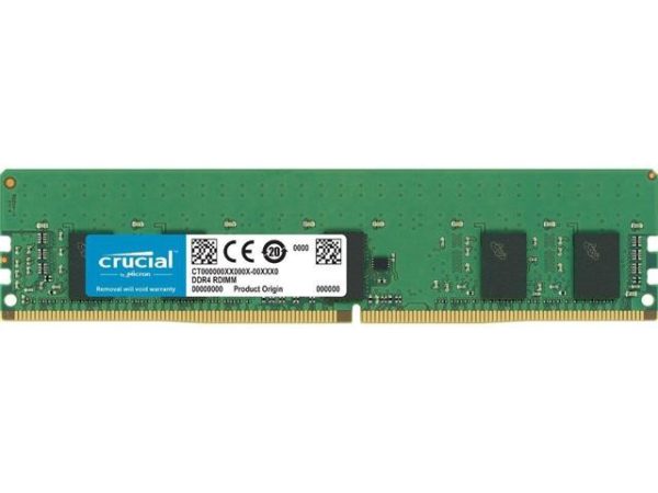 Crucial 32GB DDR4 2666 (PC4-21300) SDRAM Server Memory ECC Registered - 8GB