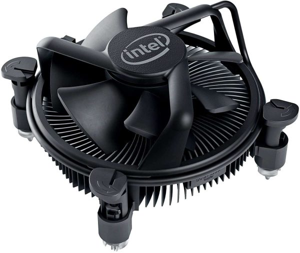 Intel K69237-001/E97379-001/E97378-001 LGA 1200/115X PWM Aluminum Stock Cooler Fan(All-Black) from i9-10900