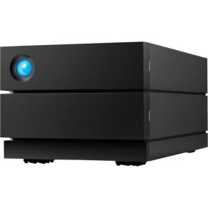 LaCie 2big RAID 16TB USB-C External Hard Drive STHJ16000800 Black - 8TB