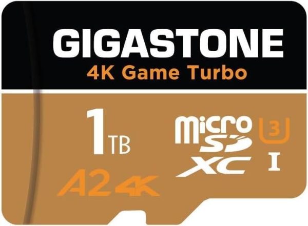 [Gigastone] Micro SD Card 32GB 5-Pack, Camera Plus, MicroSDHC Memory Card for Video Camera, Wyze Cam, Security Camera, Roku, Full HD Video Recording, UHS-I U1 A1 Class 10, up to 90MB/s, with Adapter - 1TB,Game Turbo,1-Pack