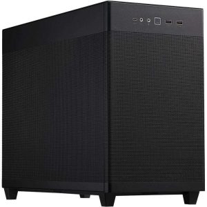 ASUS AP201 Type-C Airflow-focused Micro-ATX,Mini-ITX Computer Case, Support 360/280 Liquid Cooling - Black