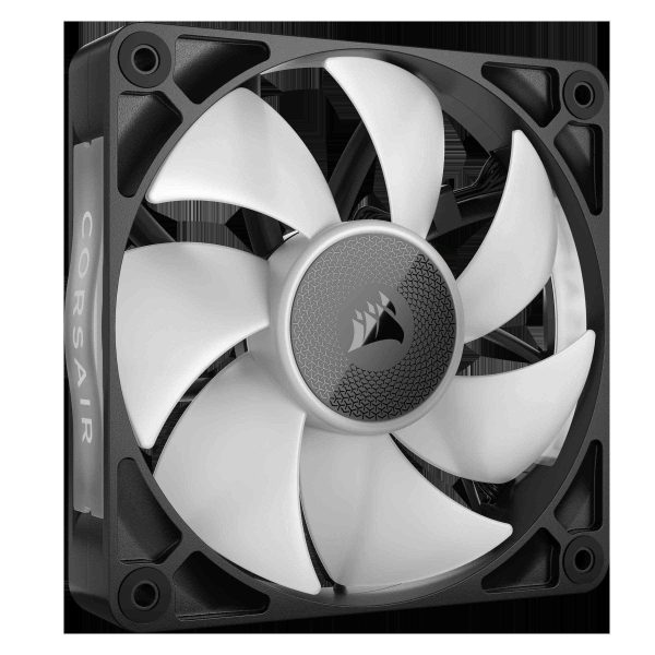 CORSAIR iCUE Link RX120 RGB 120mm PWM Fans with iCUE Link System Hub - Magnetic Dome Bearing - Triple Pack - Black