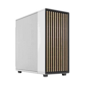 Fractal Design North XL ATX mATX Mid Tower PC Case - Charcoal Black Chassis with Walnut Front and Mesh Side Panel - FD-C-NOR1X-01 - Oak Front and Mesh Side Panel