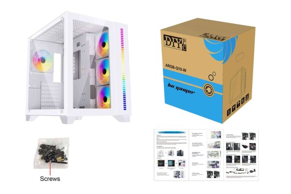 DIYPC ATX Mid Tower White