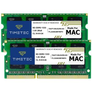 Timetec Hynix IC 8GB KIT(2x4GB) Compatible for Apple DDR3 1333MHz PC3-10600 for Early/Late 2011 13/15/17 inch MacBook Pro, Mid 2010 Mid/Late 2011 21.5/27 inch iMac, Mid 2011 Mac Mini - 16GB (2 x 8GB)