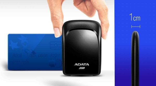 ADATA Entry SC680 Series: 480GB Black External SSD USB 3.1 Gaming Console Ready