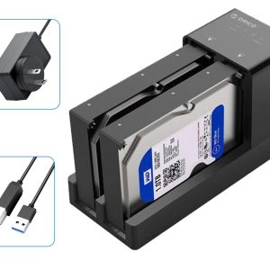 ORICO USB 3.0 to SATA 5 Bay Hard Drive Docking Station with Duplicator Offline Clone Function for 2.5 or 3.5in HDD, SSD Support 5X 16 TB(6558US3) - Dual HDD,2,USB 3.0 3.5",2 Bay