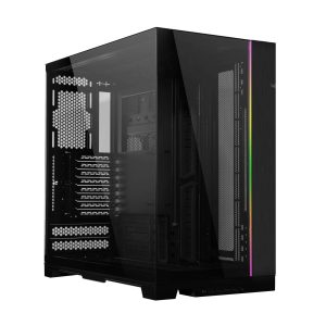 LIAN LI O11 Dynamic EVO XL O11DEXL White Aluminum / Steel / Tempered Glass ATX Mid Tower Computer Case ----- O11DEXL-W - Black