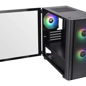 Thermaltake V100 Perforated ATX Mid-Tower Chassis with One Pre-installed 120mm Fan and a Perforated Side Panel - V150 (Black)