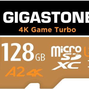 [Gigastone] Micro SD Card 32GB 5-Pack, Camera Plus, MicroSDHC Memory Card for Video Camera, Wyze Cam, Security Camera, Roku, Full HD Video Recording, UHS-I U1 A1 Class 10, up to 90MB/s, with Adapter - 128GB,Game Turbo,1-Pack
