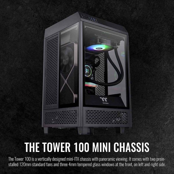 Thermaltake Tower 100 Black Edition Mini Tower Black