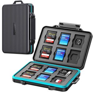 [5 Color in Pack] ORICO Portable 2.5 inch HDD Protective Carry Case Cover Bag Carrying Shell Case for 2.5" HDD Protector Bag - Black,SD x12 & TF x12