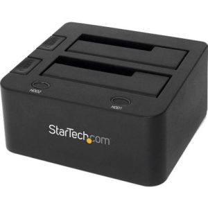 StarTech.com USB 3.1 Gen 2 (10Gbps) Dual-Bay Dock for 2.5"/3.5" SATA SSD/HDDs with UASP - 2 Bay,USB 3.0