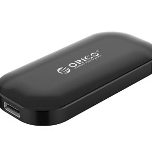 ORICO 250GB Mini Portable NVMe SSD External Solid State Drive with 3D NAND FLASH, Type C USB 3.1 Gen-2 Cable (10Gb/s), C to A cable (540MB/s) High-speed Portable SATA SSD - 250GB,Black