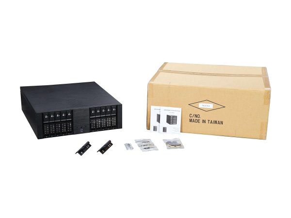 Compact 10x 3.5" Bay Trayless Hotswap microATX Chassis