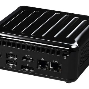 ASRock Industrial 4x4 BOX-5600U Fanned Embedded BOX PC AMD Ryzen 5000U-Series 5600U AMD Radeon Graphics Quad display, 1 x HDMI 2.0a, 3 x DP 1.2a (2 from Type C) TPM 2.0 onboard IC - 4X4 BOX-5600U