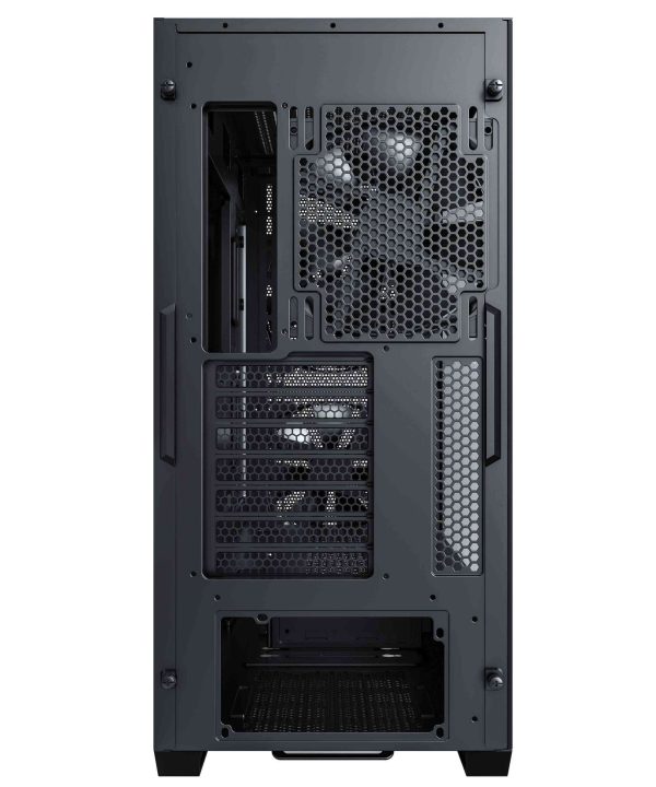 Montech AIR 903 BASE, E-ATX Mid Tower Case, High Airflow with Max Capacity, 3x 140mm PWM Fans Pre-installed, Tempered Glass Side Panel, Mesh Front, TYPE-C, Support 4090 GPUs, Black