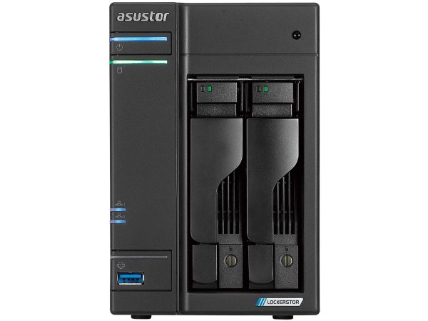Asustor AS6706T Lockerstor 6 Gen2,4Bay NAS,Quad-Core 2.0GHz CPU,Dual 2.5GbE Ports,8GB DDR4,Four M.2 SSD Slots (Diskless) - 2-Bay,Intel Celeron,4GB DDR4,2 x DDR4 SODIMM,AS6602T