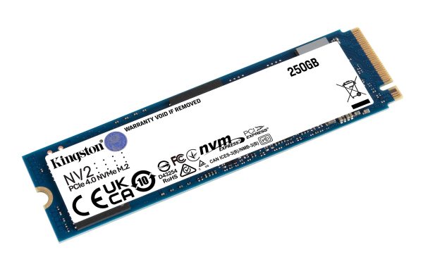 Kingston NV2 1TB M.2 2280 NVMe PCIe Internal SSD Up to 3500 MB/s SNV2S/1000G - 250GB