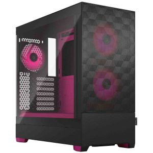 Fractal Design Pop Air ATX Mid Tower Black - Pop Air RGB (Magenta Core)