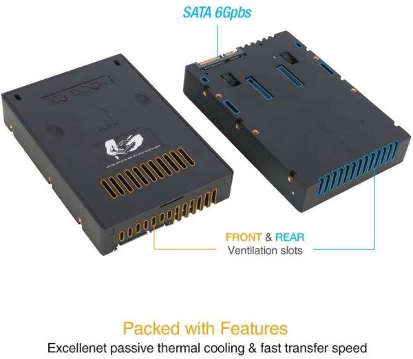 Icy Dock MB882SP-1S-2B | 2.5" to 3.5" SAS / SATA HDD & SSD Converter / Mount / Kit / Adapter | EZConvert