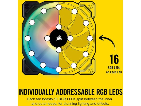 LL120 RGB, 120mm Dual Light Loop RGB LED PWM Fan, Single Pack