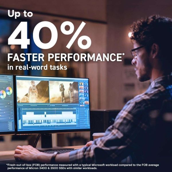 Crucial T705 4TB PCIe Gen5 NVMe M.2 SSD - Up to 14,100 MB/s - Game Ready - Internal Solid State Drive (PC) - +1mo Adobe CC - CT4000T705SSD3