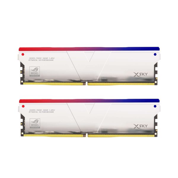 V-COLOR DDR5 XSky ROG Certified 64GB (32GBx2) 6200MHz CL36 1.35V SK Hynix IC RGB Gaming Desktop Upgrade RAM Memory Module Dual Rank-Mirrored Silver (RTMXSL3262836SWK) - 32GB (2 x 16GB),DDR5 7000 (PC5 56000),36,Silver,36-46-46-105