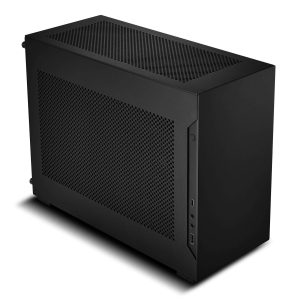 LIAN LI A4-H2O Silver Color SPCC / Aluminum Mini Tower Computer Case , PCI4.0 Riser Card Cable Included ------A4-H2OA4 - Black / PCIE 4.0 Riser Card